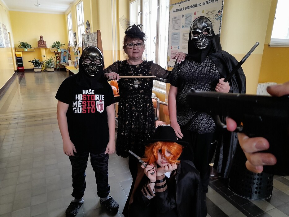 Halloweenské dopoledne na velké škole