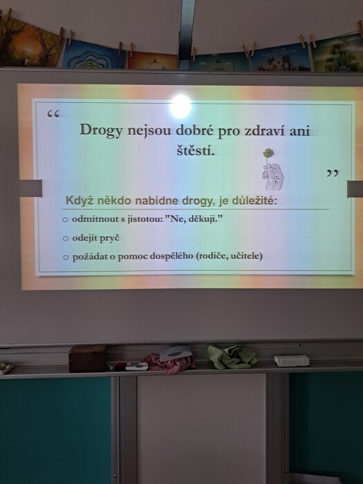 Beseda o drogách pro ŠD