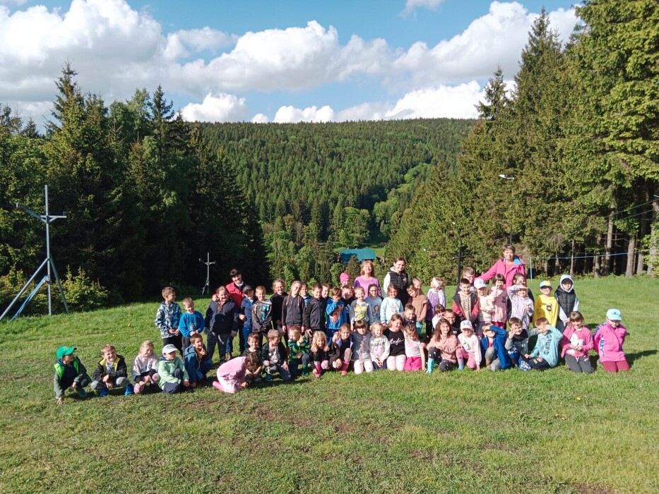 Škola v přírodě - 1.A, 1.B, 2. tř.