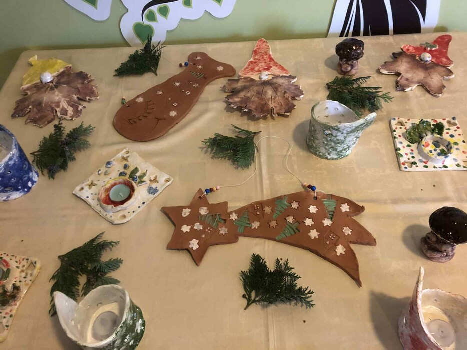 Vánoční výstava keramického kroužku
